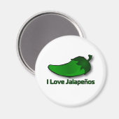 I Liebe Jalapenos Magnet (Vorderseite/Rückseite)