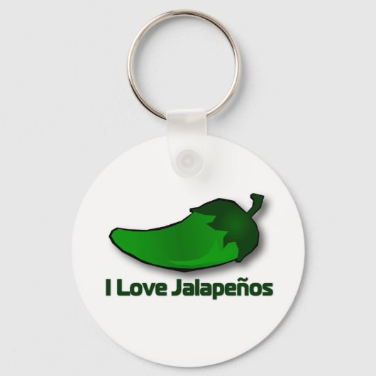 I Liebe Jalapenos Schlüsselanhänger (Vorderseite)