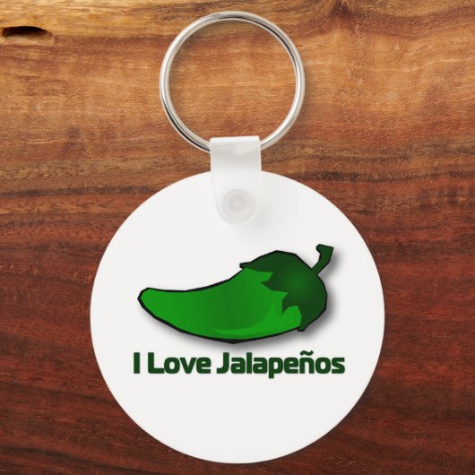 I Liebe Jalapenos Schlüsselanhänger (Vorderseite)