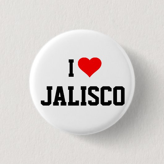 I Liebe Jalisco Button (Vorderseite)