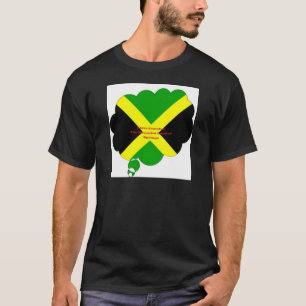 I Liebe Jamaica National Flag Colors Design T-Shirt