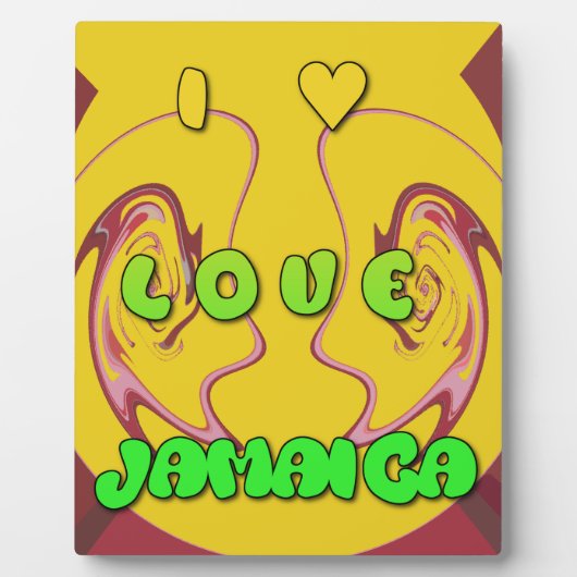 I Liebe Jamaica.png Fotoplatte (Vorderseite)