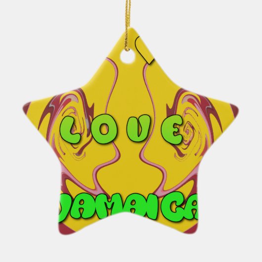 I Liebe Jamaica.png Keramikornament (Vorne)