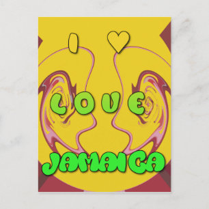 I Liebe Jamaica.png Postkarte