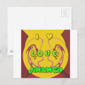 I Liebe Jamaica.png Postkarte (Vorne/Hinten)