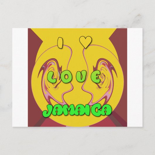 I Liebe Jamaica.png Postkarte (Vorderseite)