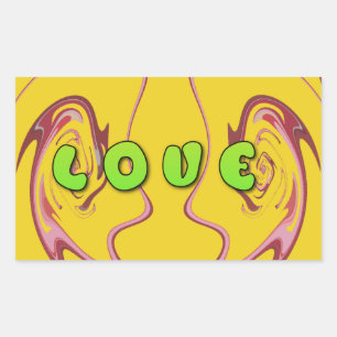 I Liebe Jamaica.png Rechteckiger Aufkleber