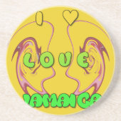 I Liebe Jamaica.png Sandstein Untersetzer (Vorne)