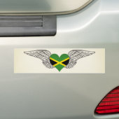 I Liebe Jamaika - Flügel Autoaufkleber (Auf Auto)