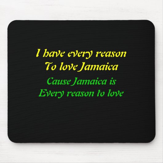 I Liebe Jamaika Mousepad (Vorne)