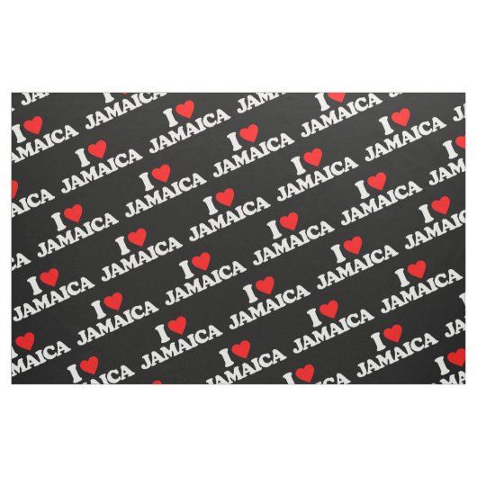 I LIEBE JAMAIKA STOFF (Fat Quarter (45,7 x 55,9 cm))