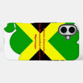 I Liebe Jamaika Text über Flaggenkunstdruck Case-Mate iPhone Hülle (Rückseite (Horizontal))