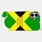 I Liebe Jamaika Text über Flaggenkunstdruck Case-Mate iPhone Hülle (Rückseite (Horizontal))
