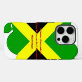I Liebe Jamaika Text über Flaggenkunstdruck Case-Mate iPhone Hülle (Rückseite (Horizontal))