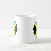 I Liebe Jamaika Text über Flaggenkunstdruck Kaffeetasse (Mittel)