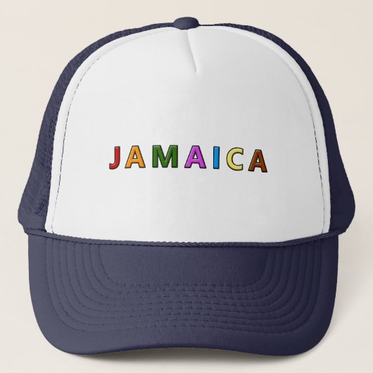 I Liebe Jamaika Truckerkappe (Vorderseite)
