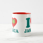 I Liebe Jamaika Zweifarbige Tasse (Mittel)