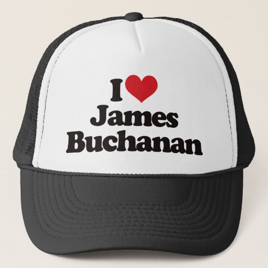 I Liebe James Buchanan Truckerkappe (Vorderseite)