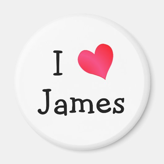 I Liebe James Magnet (Vorne)