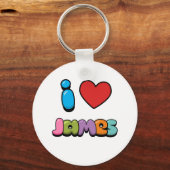 I Liebe James Schlüsselanhänger (Vorderseite)
