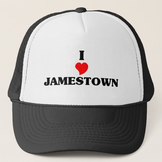 I Liebe Jamestown Truckerkappe (Vorderseite)