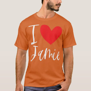 I Liebe Jamie Name Personalisiert Girl BESTE FREUN T-Shirt