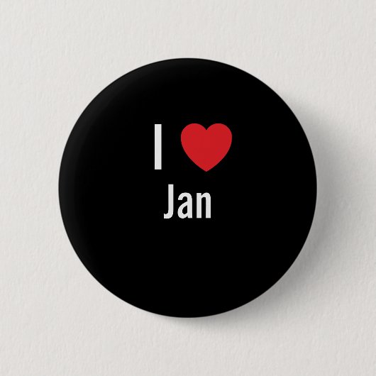 I Liebe Jan Button (Vorderseite)
