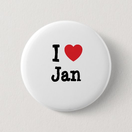I Liebe Jan heart T - Shirt Button (Vorderseite)