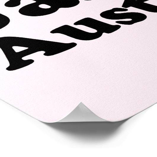 I Liebe Jane Austen Poster (Ecke)