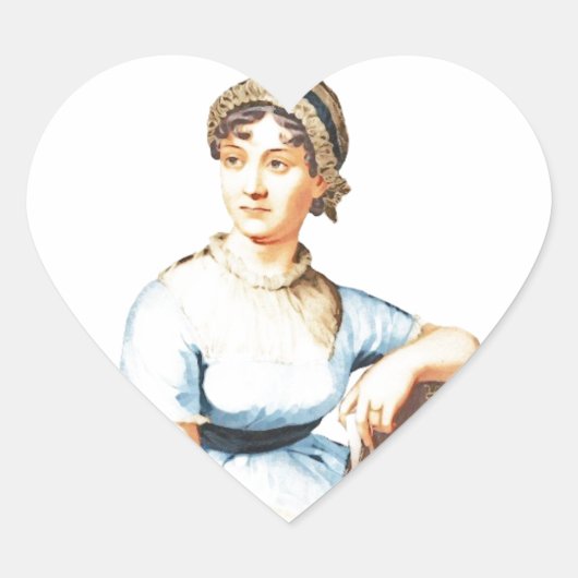 I Liebe Jane Austen Sticker (Vorderseite)