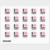 I Liebe Jane Austen Stickers (Blatt)