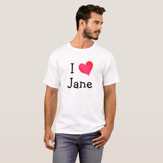 I Liebe Jane T-Shirt (Vorne ganz)
