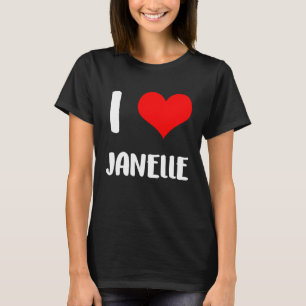 I Liebe JANELLE valentiner Typ Herzensjubiläum 6 T-Shirt