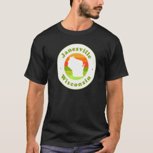 I Liebe Janesville Wisconsin Wi Vacation Souvenir T-Shirt