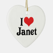 I Liebe Janet Keramikornament (Rechts)