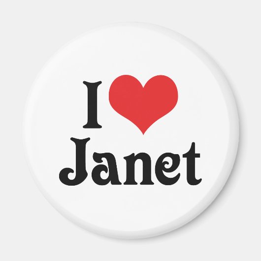 I Liebe Janet Magnet (Vorne)
