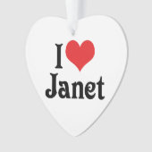 I Liebe Janet Ornament (Vorderseite)