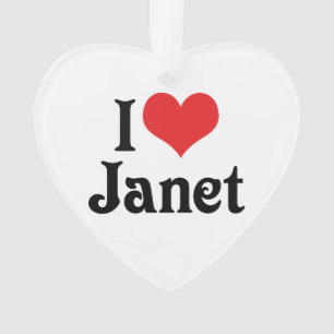 I Liebe Janet Ornament