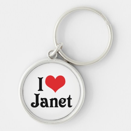I Liebe Janet Schlüsselanhänger (Vorne)