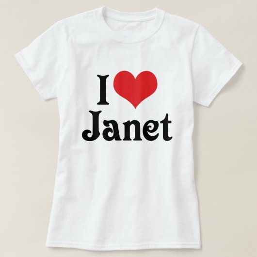 I Liebe Janet T-Shirt (Design vorne)