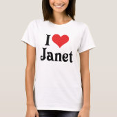 I Liebe Janet T-Shirt (Vorderseite)