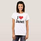 I Liebe Janet T-Shirt (Vorne ganz)