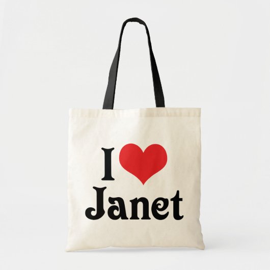 I Liebe Janet Tragetasche (Vorne)