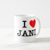 I Liebe Janie Kaffeetasse (VorderseiteRechts)