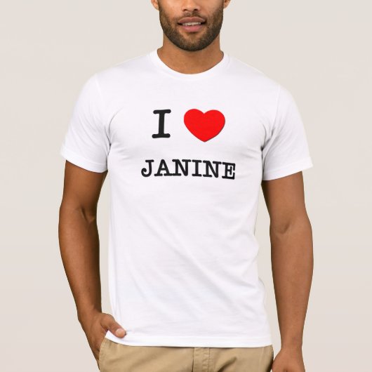 I Liebe Janine T-Shirt (Vorderseite)
