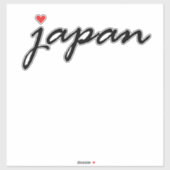I Liebe Japan Aufkleber (Blatt)