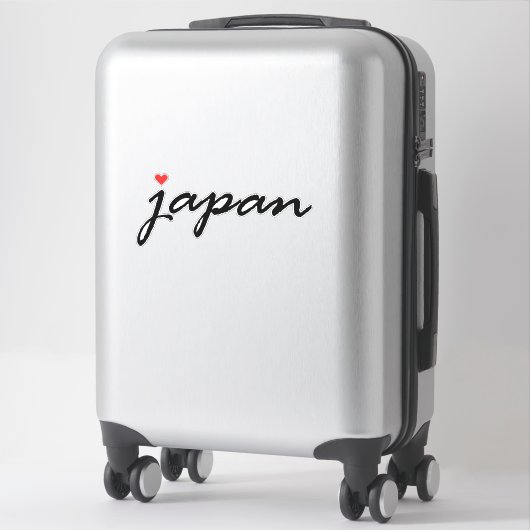I Liebe Japan Aufkleber (Koffer)