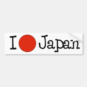 I LIEBE JAPAN AUTOAUFKLEBER
