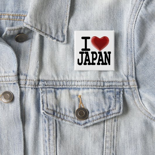 I Liebe JAPAN Button (Beispiel)