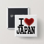 I Liebe JAPAN Button (Vorne & Hinten)